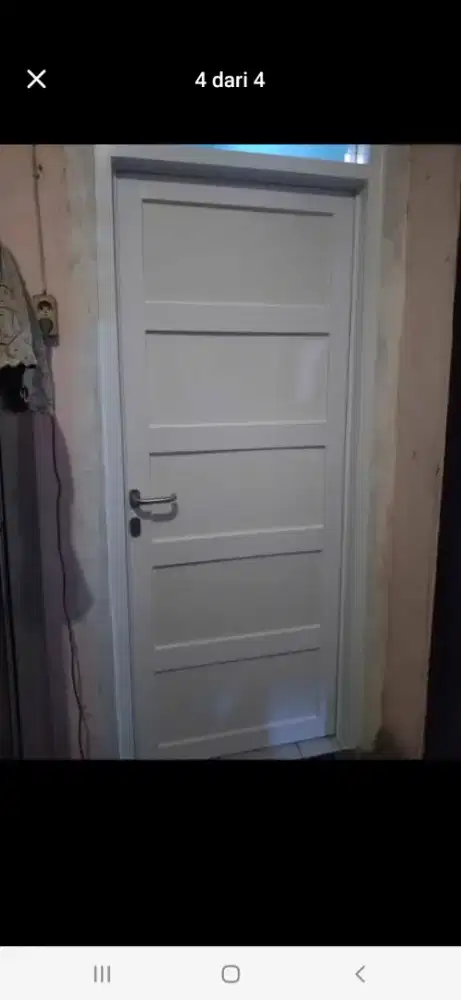 Pintu aluminium swing T220cm L100cm max harga 2,4 jt / sama pasang