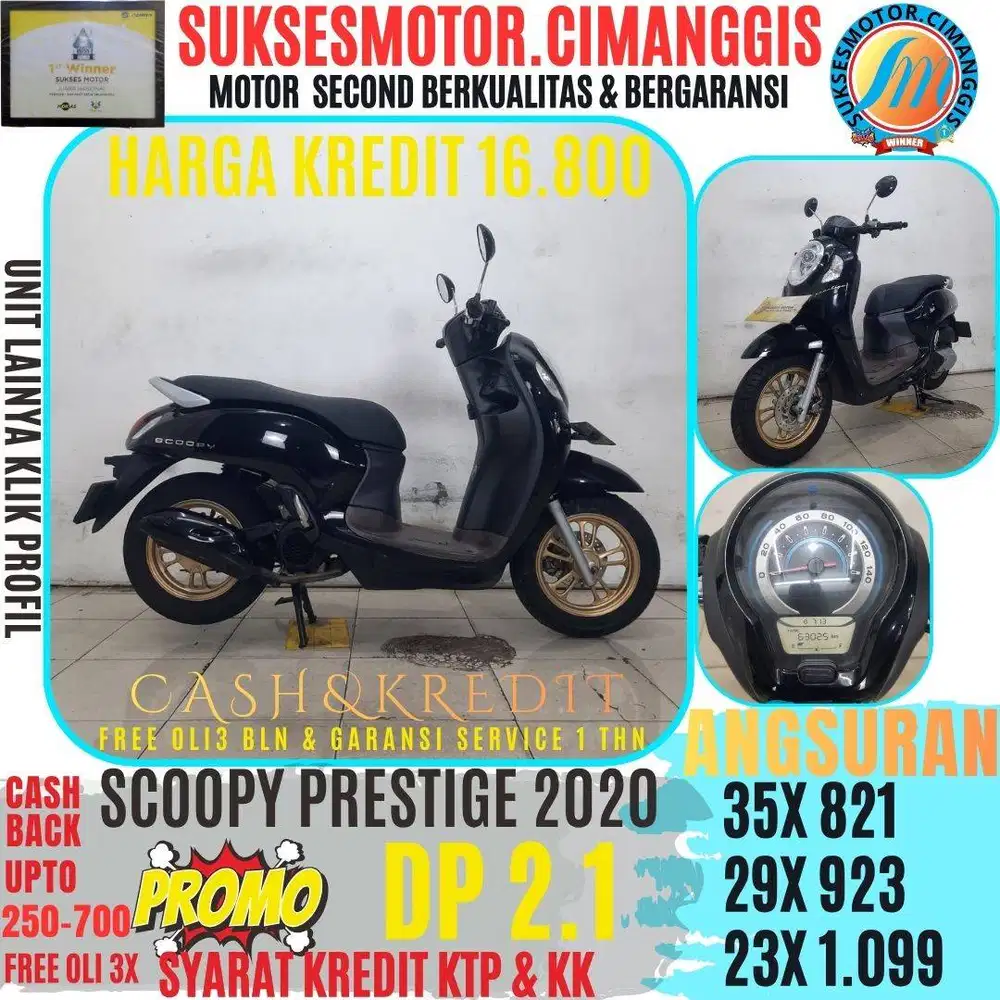 SCOOPY PRESTIGE PROMOTERMURAH CASHBACK UPTO 700RB FREEOLI3X BERGARANSI