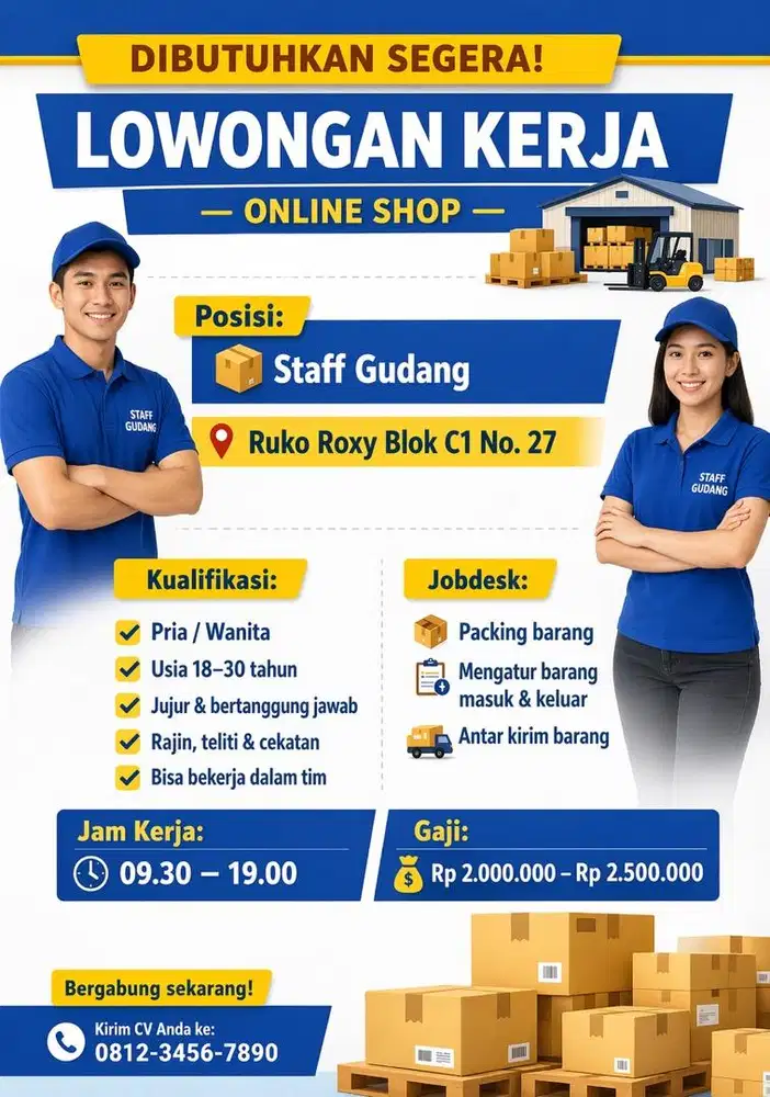 Loker staff gudang