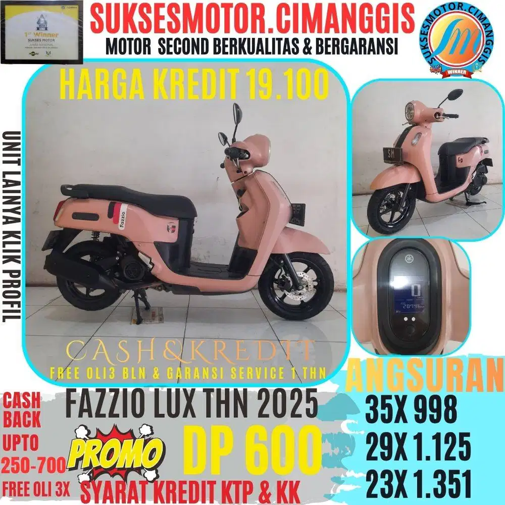 FAZZIO LUX PROMOTERMURAH CASHBACK UPTO700 RB FREEOLI3X BERGARANSI