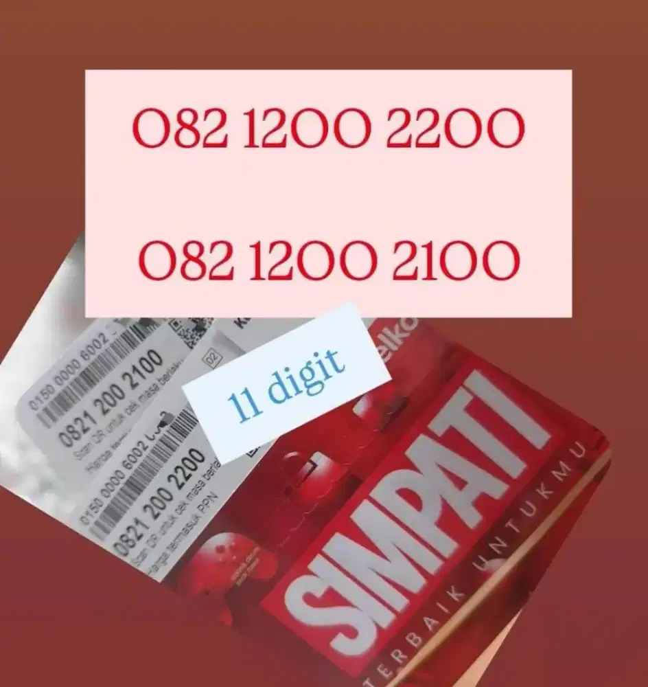 Nomor Cantik SUPER SIMPATI MANIS 10 ANGKA