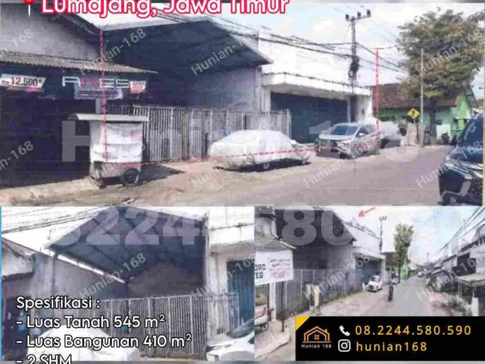 Jual Gudang Kantor Ruko Pabrik Industri Tanah Raya Propinsi Provinsi Lumajang Jatim Jawa Timur