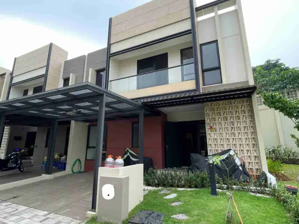 Rumah Baru Semi Hoek Carson Gading Serpong Full Renov Double Kitchen – 3,75M