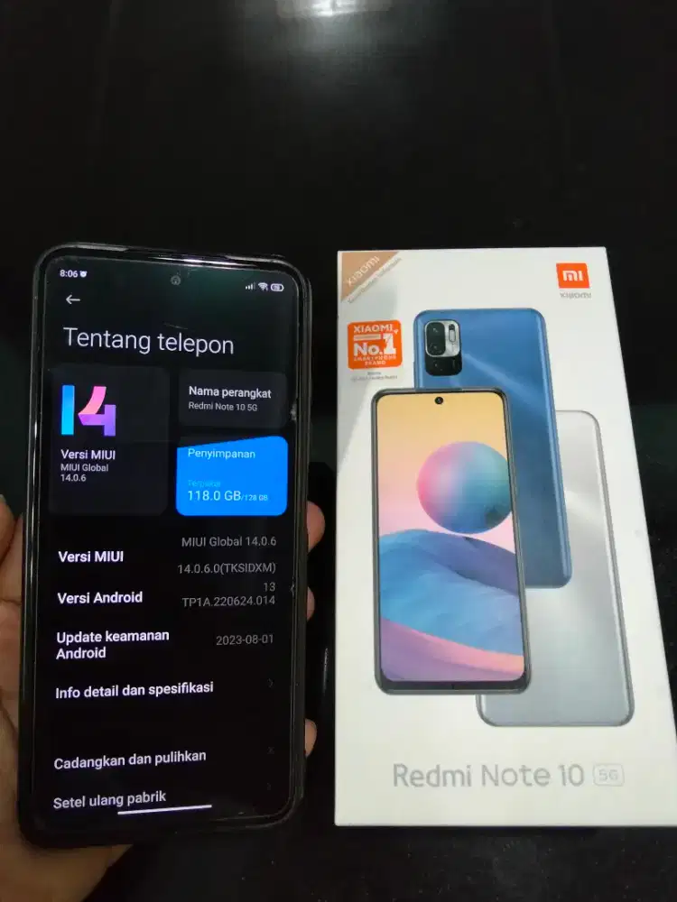 Redmi Note 10 5g Ram 8/128 Fullset