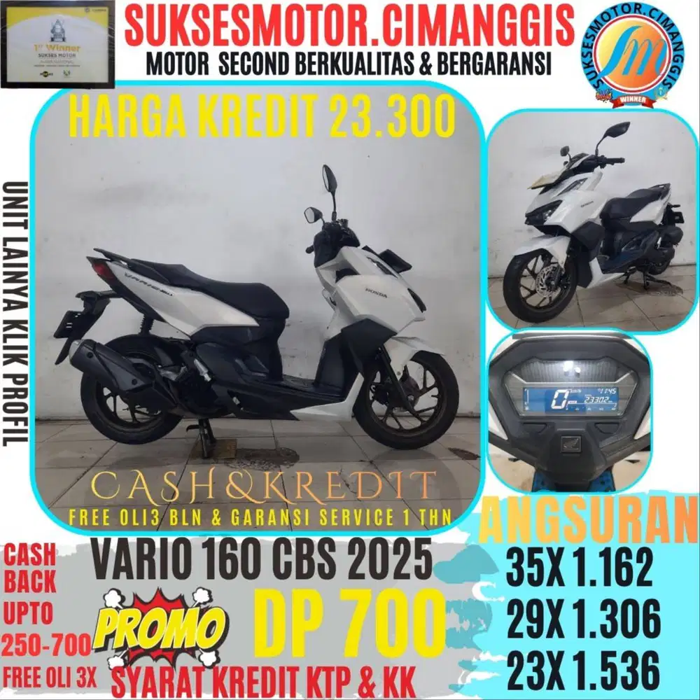 VARIO 160 CBS PROMOTERMURAH CASHBACAK UPTO700RB FREEOLI3X BERGARANSI