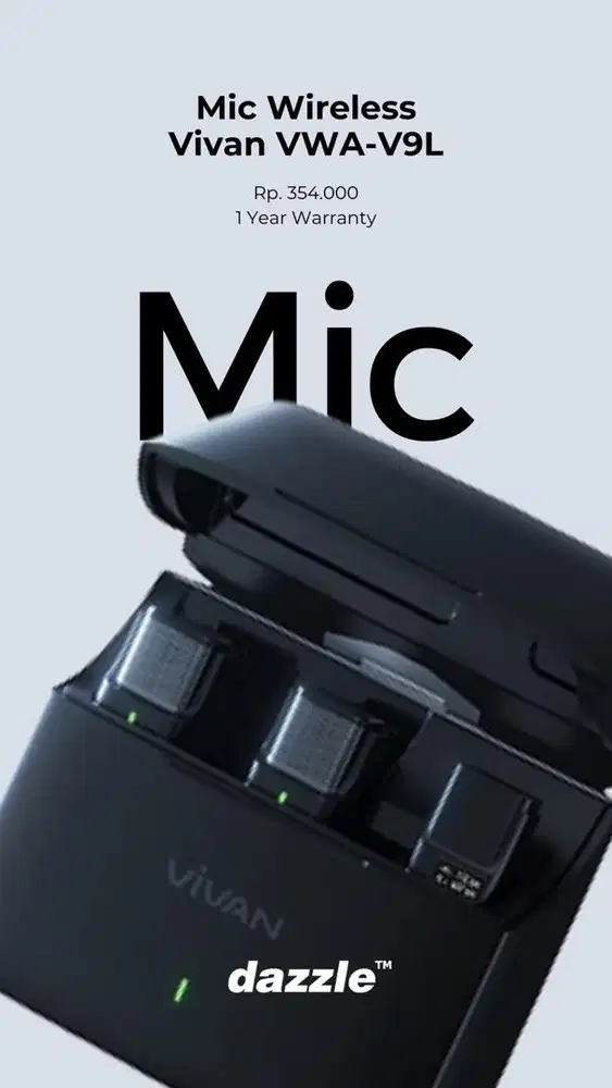 WIRELESS MIC VIVAN GARANSI 1 TAHUN