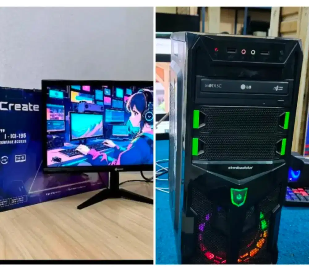 PC AMD APU A8, LED 20wide new