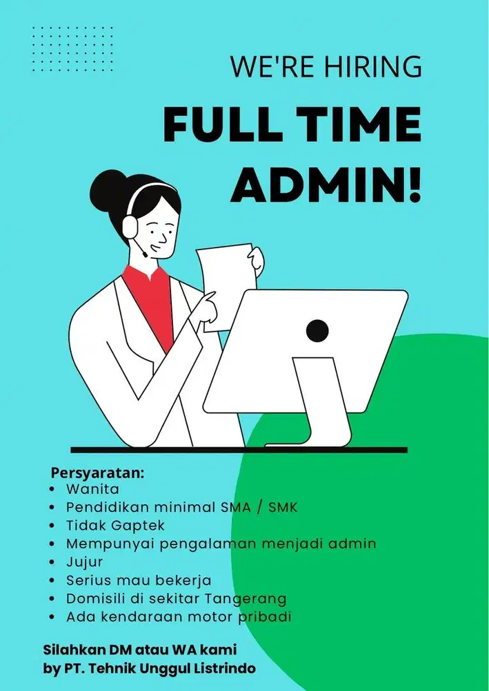 Lowongan Kerja Admin Sales Loker