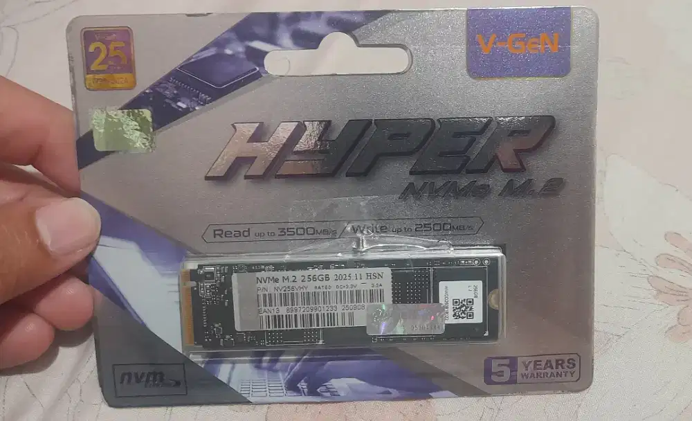 SSD NVMe M2 256gb V-Gen