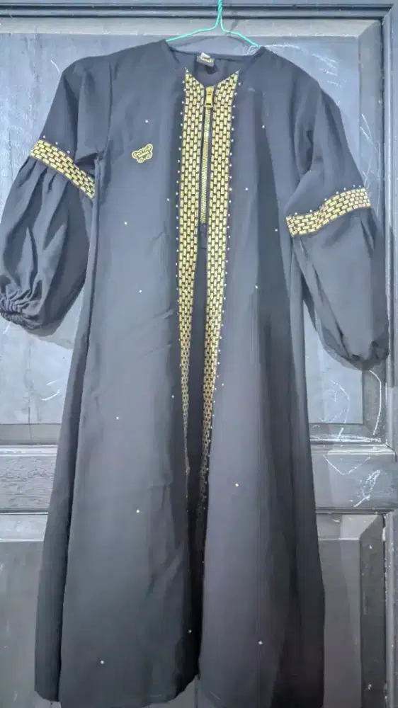 ABAYA ANAK JETBLACK ZIPER