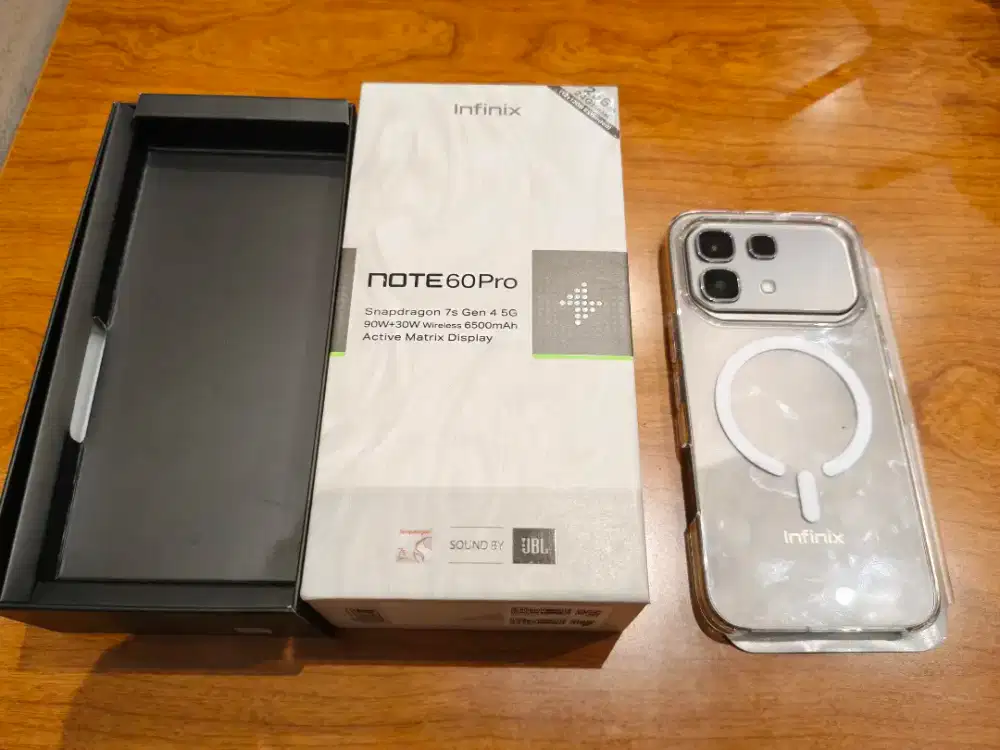 Infinix Note 60 Pro 5G 12 + 12 GB 256 GB (Exten) Mist Titanium
Fullset