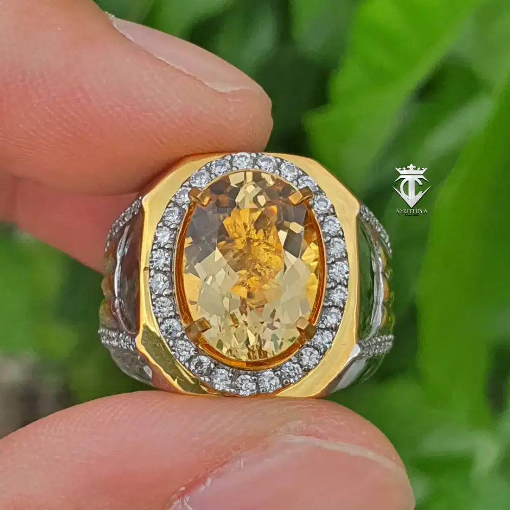 Batu Permata Natural Heliodor Beryl Top Clean 5.02 Ct SKY Certified