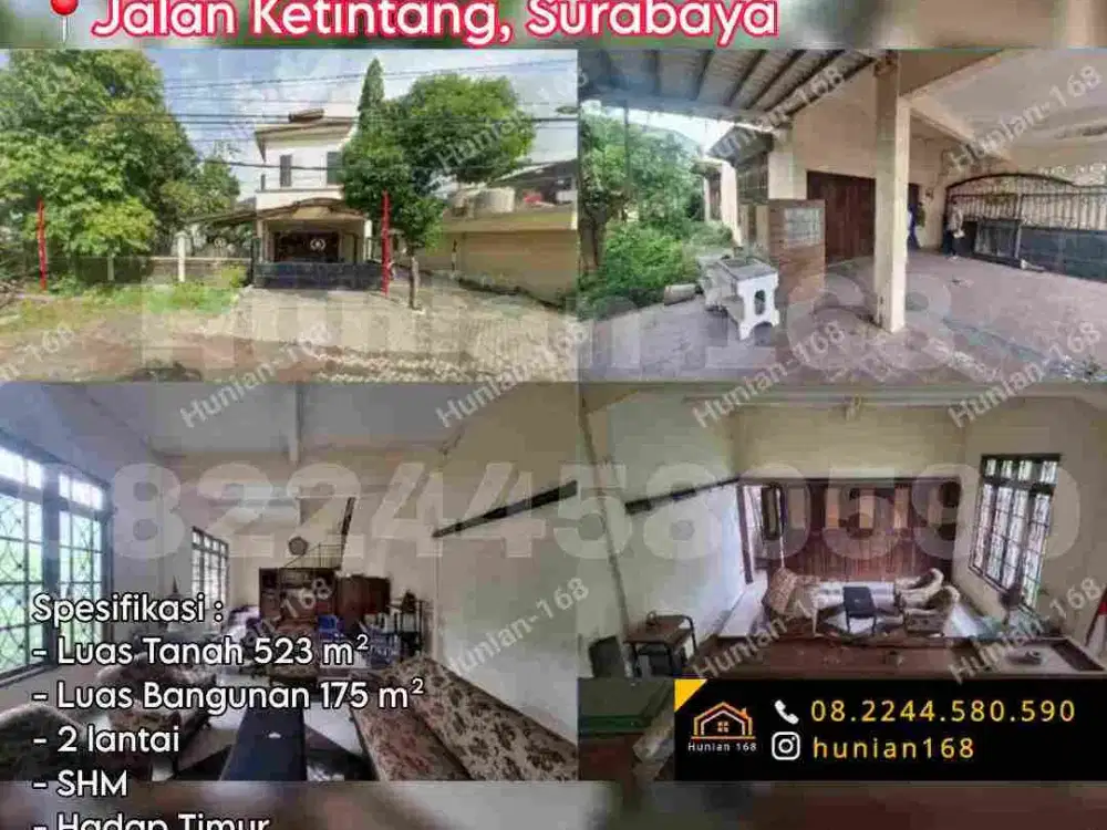 Jual Rumah Raya Ketintang Baru Madya Permai Tengah Surabaya Selatan Sakura Regency Jambangan Siwalankerto Gayungsari Kebonsari