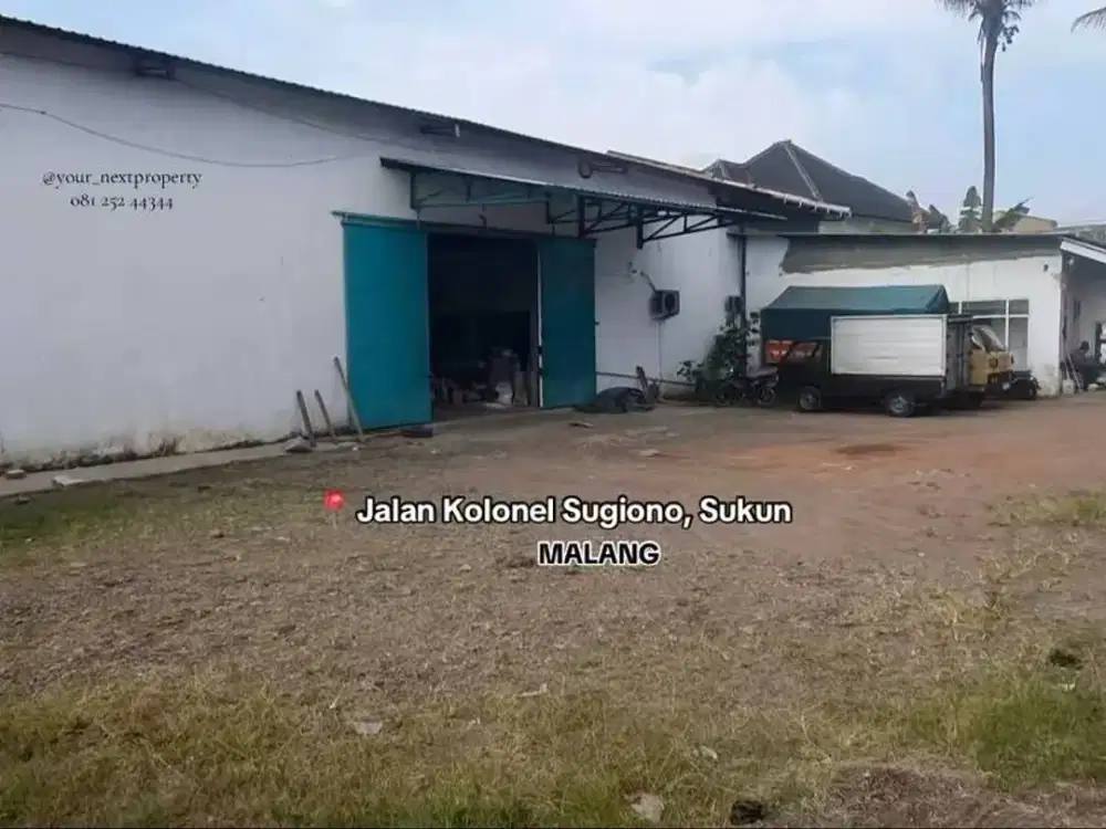Gudang Lokasi Strategis Di Jalan Kolonel Sugiono, Sukun Kota Malang