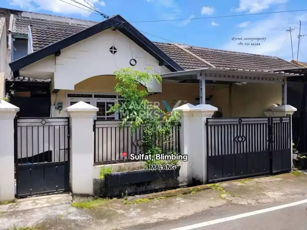 Rumah Kondisi Terawat Di Area Perumahan Sulfat, Blimbing Kota Malang