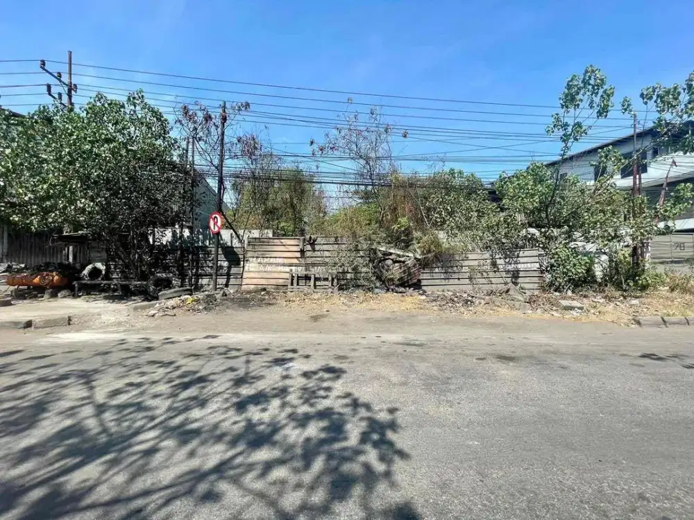 raya margomulyo jual murah lahan strategis nol jalan raya triple way akses kontainer