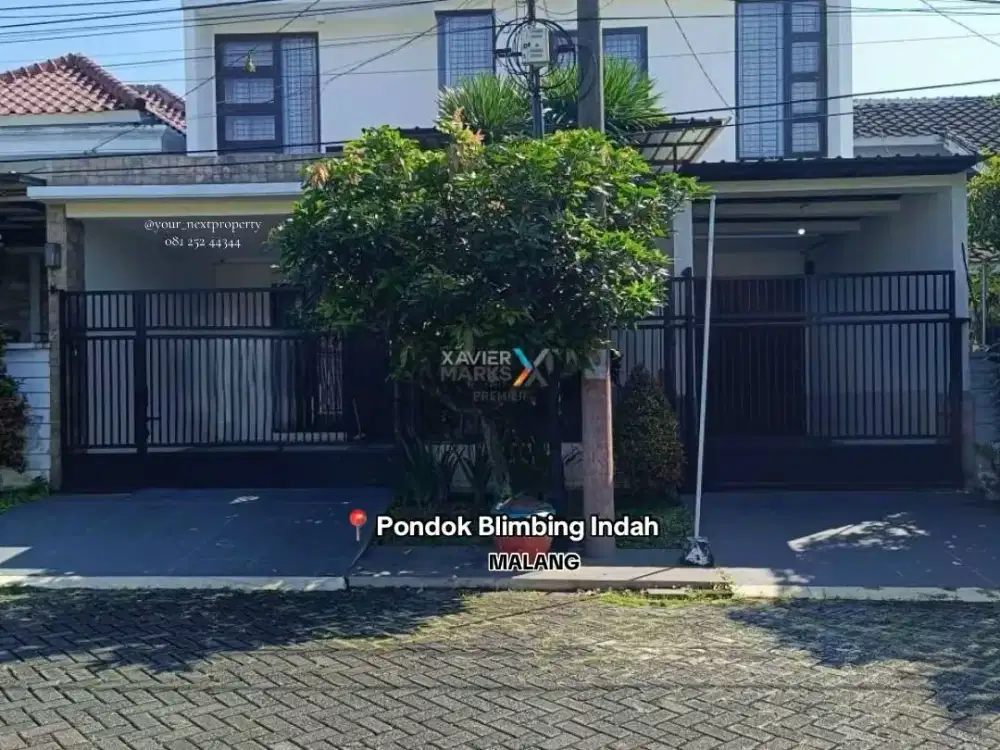 Rumah Semi Furnish Desain Modern Terawat Di Pondok Blimbing Indah, Araya Malang