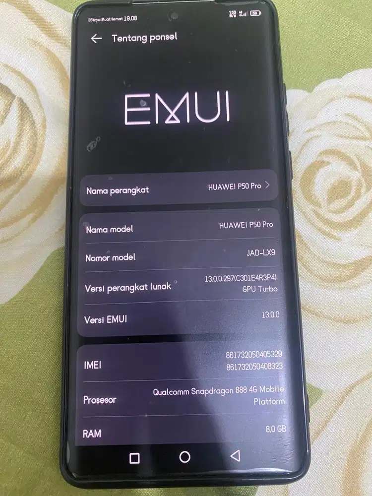 Huawei p50pro bekas pribadi belum pernah service