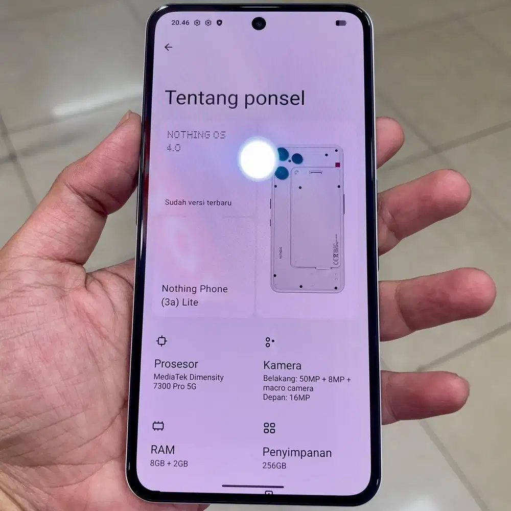 Nothing phone 3a lite ram 8 / 256 bea cukai fullset original