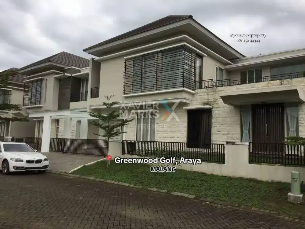 Rumah Mewah Di Boulevard Cluster Greenwood Golf, Kota Araya Malang