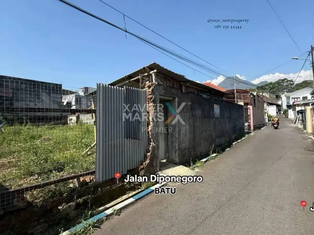 Lahan Lokasi Strategis Di Dekat Poros Jalan Diponegoro Kota Wisata Batu