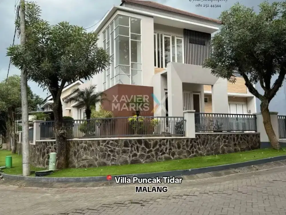 Rumah Hook Kondisi Terawat Di Mainroad Perumahan Villa Puncak Tidar Malang