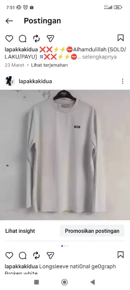 Kaos panjang /Longsleeve national geograph!c