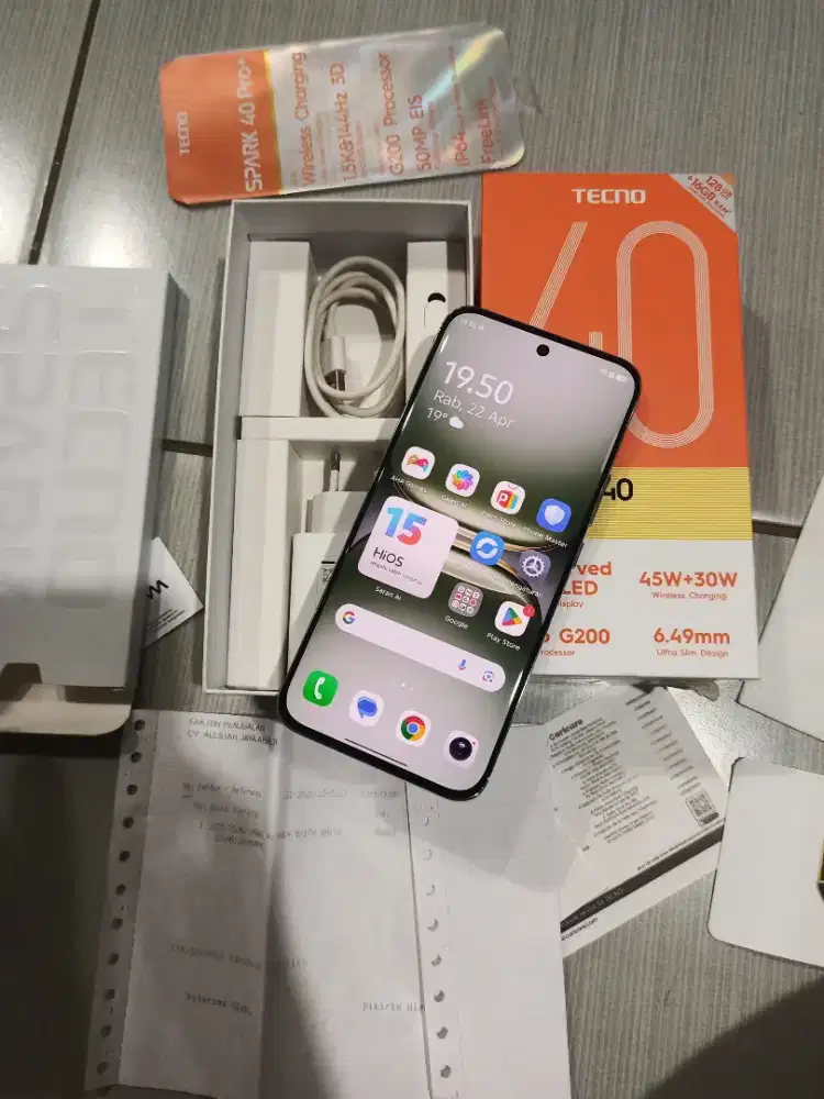 Tecno spark 40pro plus 8/128 fullset