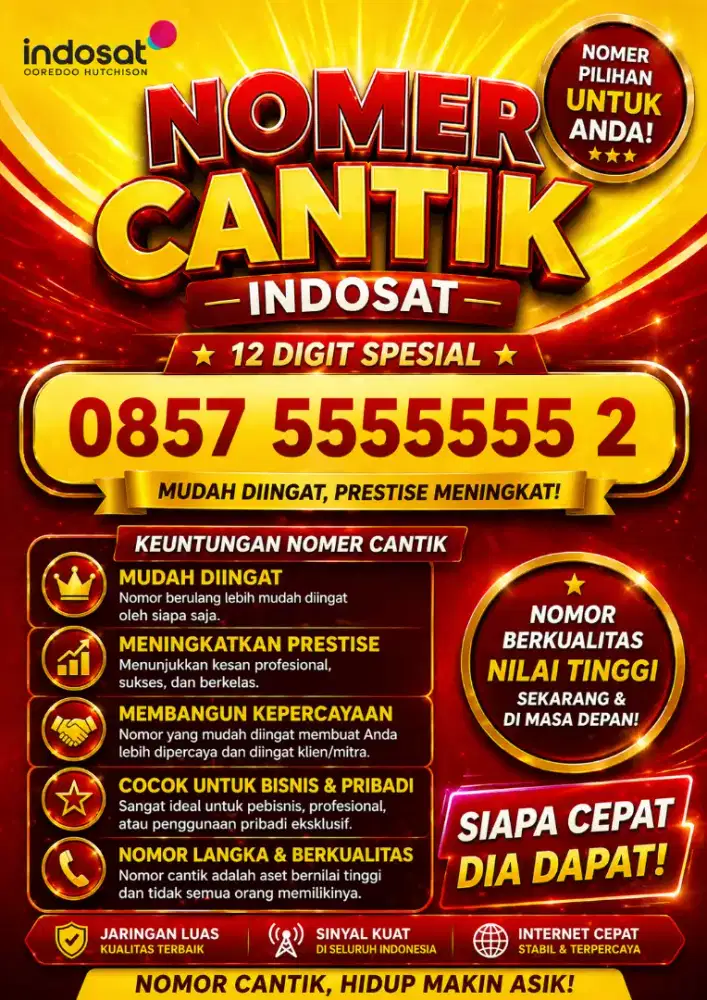Nomer Cantik Indosat Sapta 5