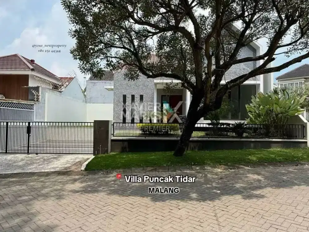Rumah Kondisi Baru Gress Di Poros Jalan Perumahan Villa Puncak Tidar Malang