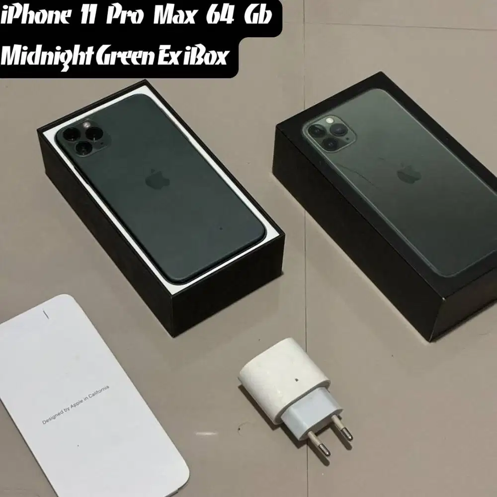 iPhone 11 Pro Max 64 Gb Midnight Green Ex Garansi Resmi iBox