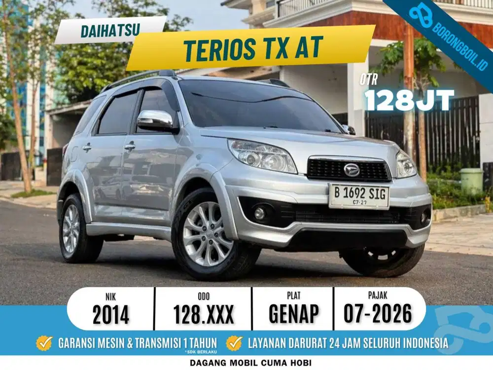 Siap pakai Daihatsu Terios TX AT Silver Metalik 2014