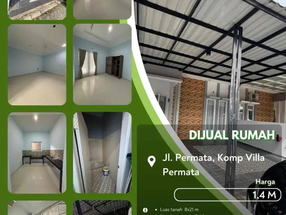 Dijual Rumah Mewah Villa Permata Pekanbaru Kota!
