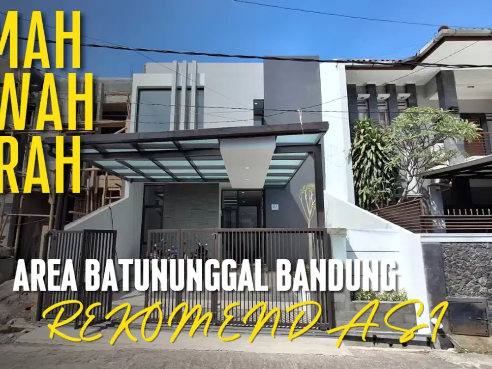 rumah cantik minimalis modern area batununggal bandung bisa kpr