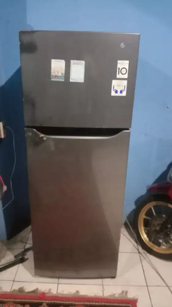 Dijual kulkas hemat listrik inventer LG 2pintu beku dingin COD