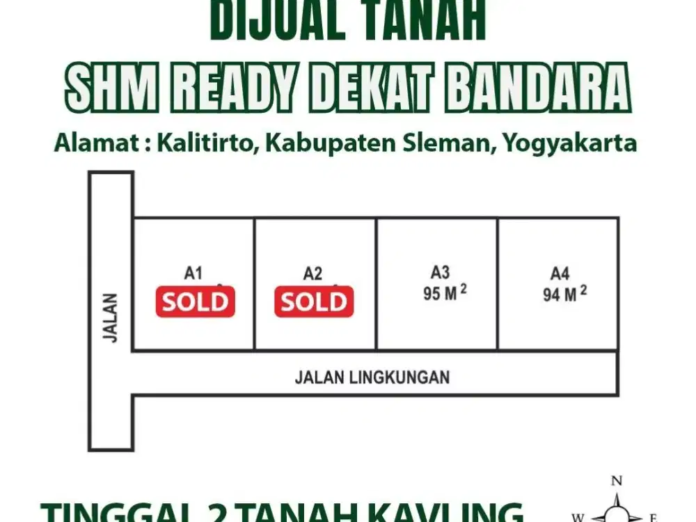 Punya Rumah di Lokasi Favorit  Dekat Bandara, Tol, & Kampus di Kalitirto Berbah Sleman Yogyakarta
