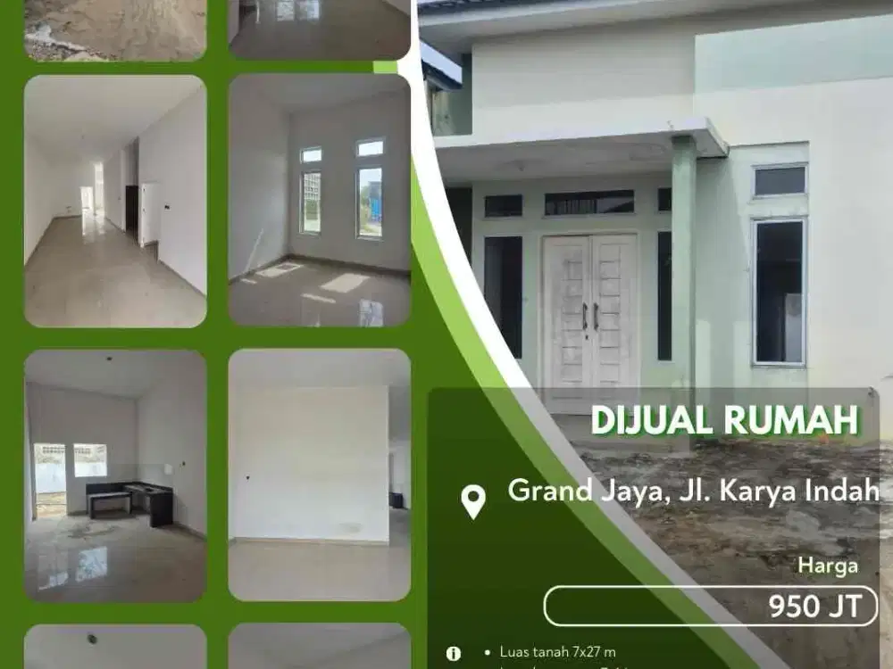 Dijual Rumah Grand Jaya Pekanbaru Kota Siap Huni!