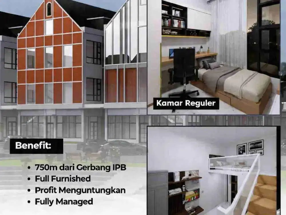 Jual Apartkost Ring 1 Di  IPB Bogor/Kamar ada Unit Ready Stock & Indent