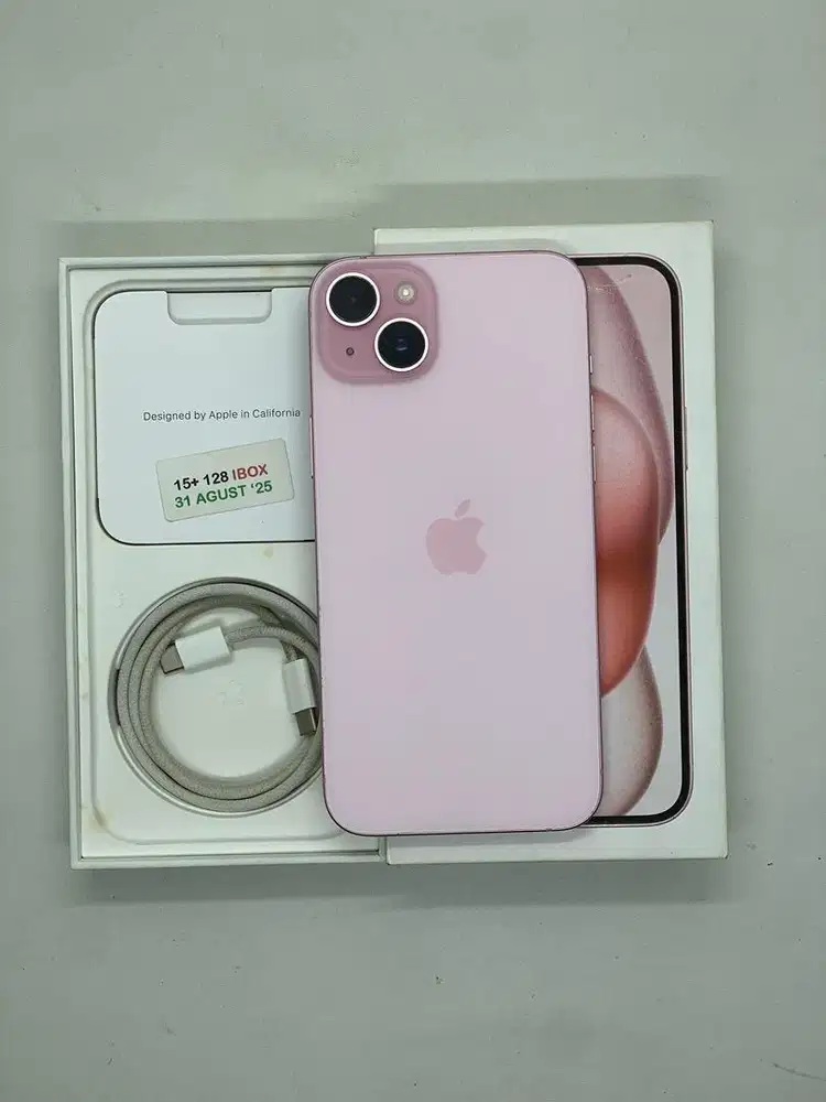 iPhone 15 Plus 128GB Resmi ex Digimap Pink