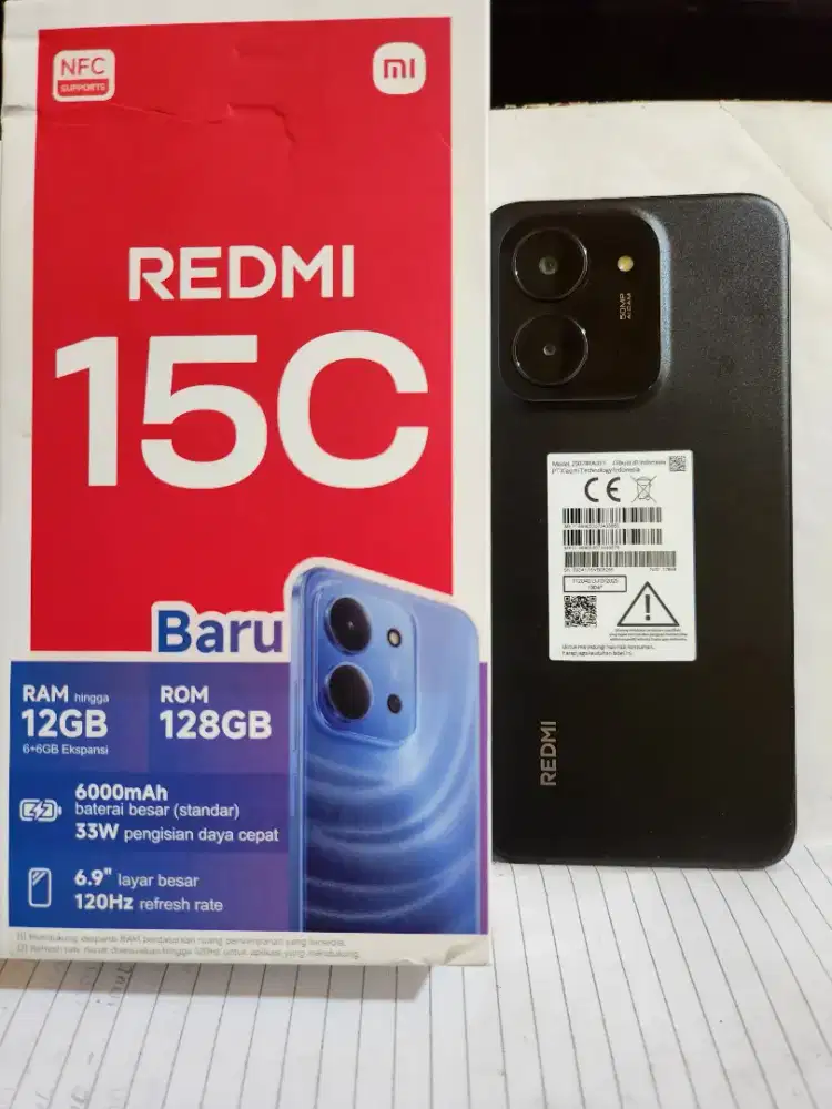 Redmi 15C 6/128gb Mulus Like New