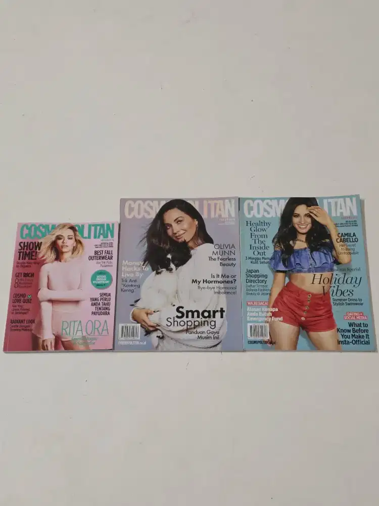 Jual Sepaket 3 buah Majalah Cosmopolitan Indonesia April Juli Okt 2019