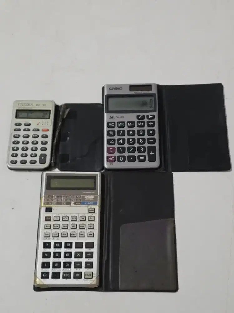Jual Sepaket 3 Calculator Kalkulator: 2 Casio 1 Citizen