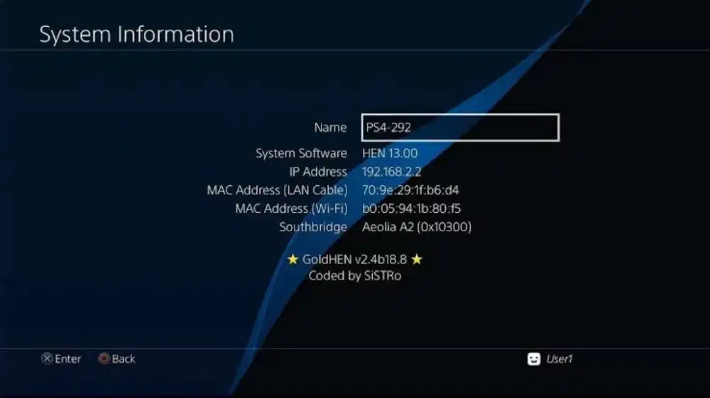 firmware 13.00 PS4 original & clone