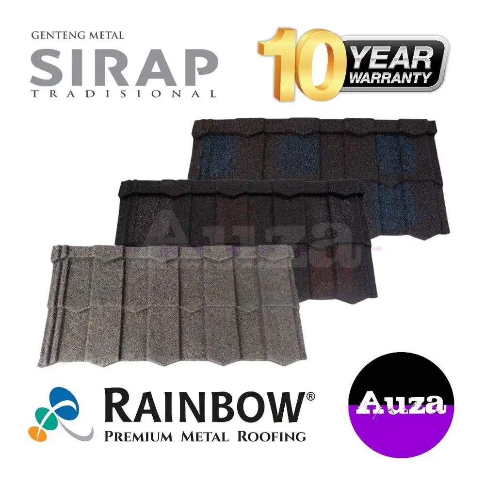 Genteng Metal Pasir Premium 1x4 | Sirap Stone-Coated Metal Roofing