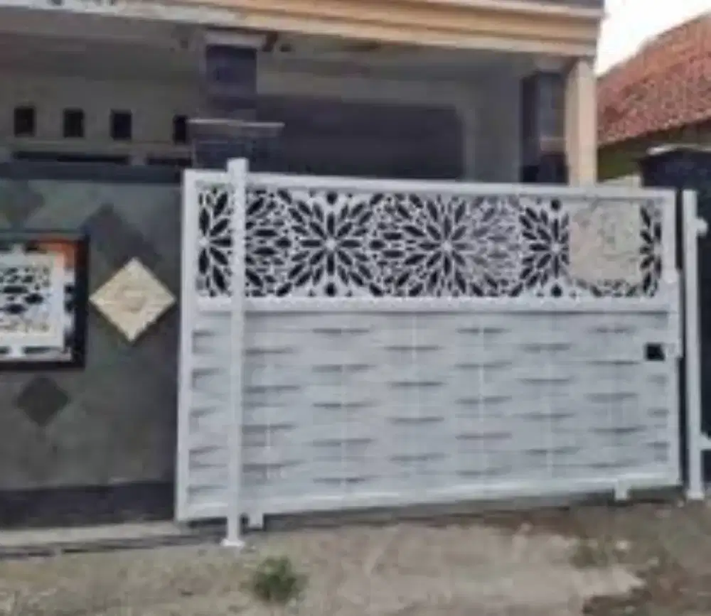 Pagar minimalis cutting lacer