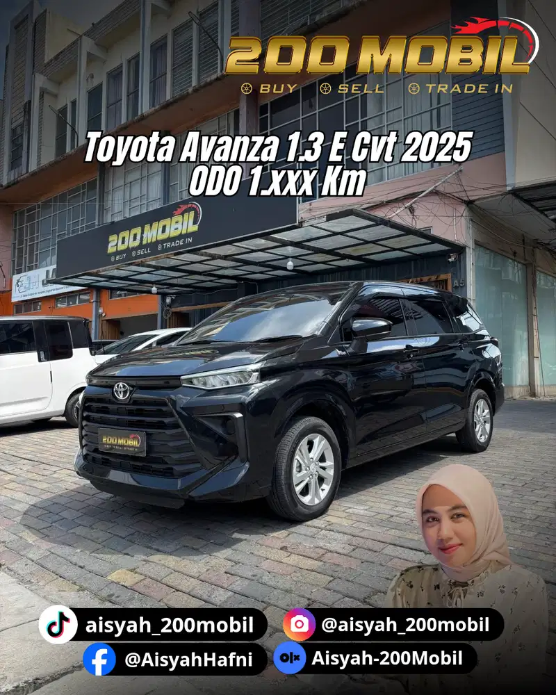 [ODO 1.xxx km ‼️] Toyota Avanza 1.3 E Cvt 2025 Bensin