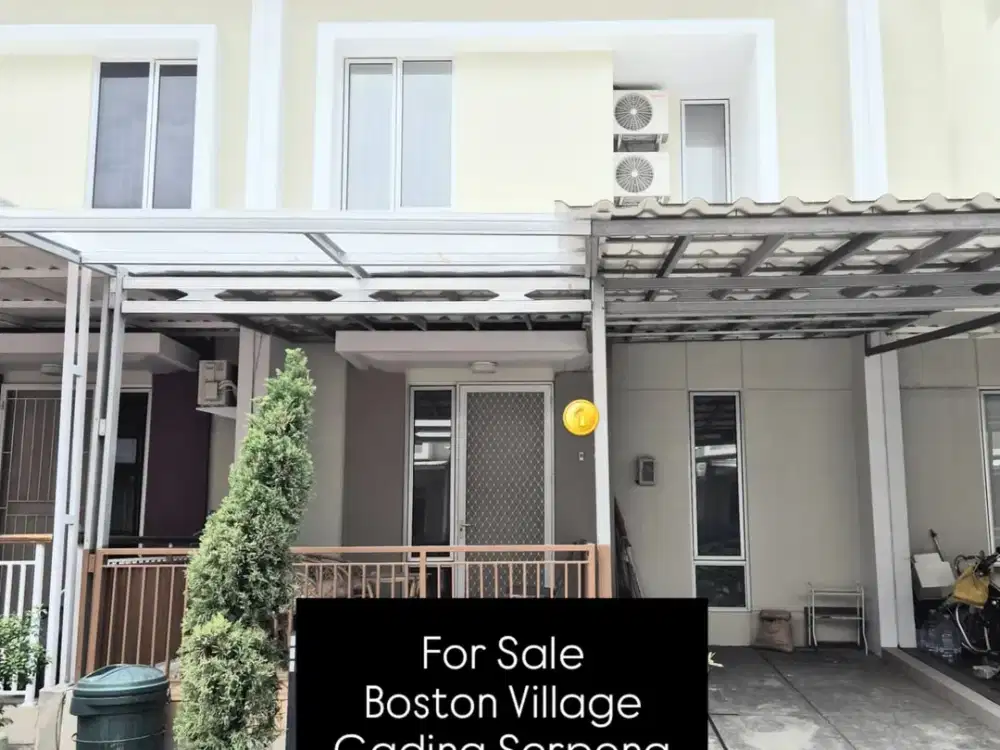 SIAP HUNI Dijual Rumah Boston Village GADING SERPONG
