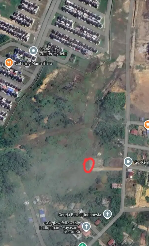 Di Jual Tanah 200 m² Dekat jalan Raya syarifuddin yoes