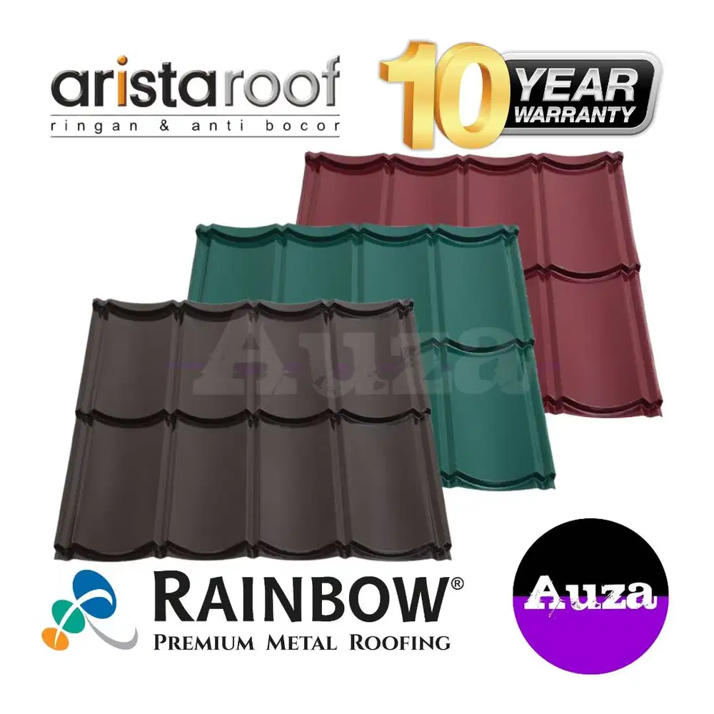 Genteng Metal Warna Premium 2x4 | Arista Color-Painted Metal Roof