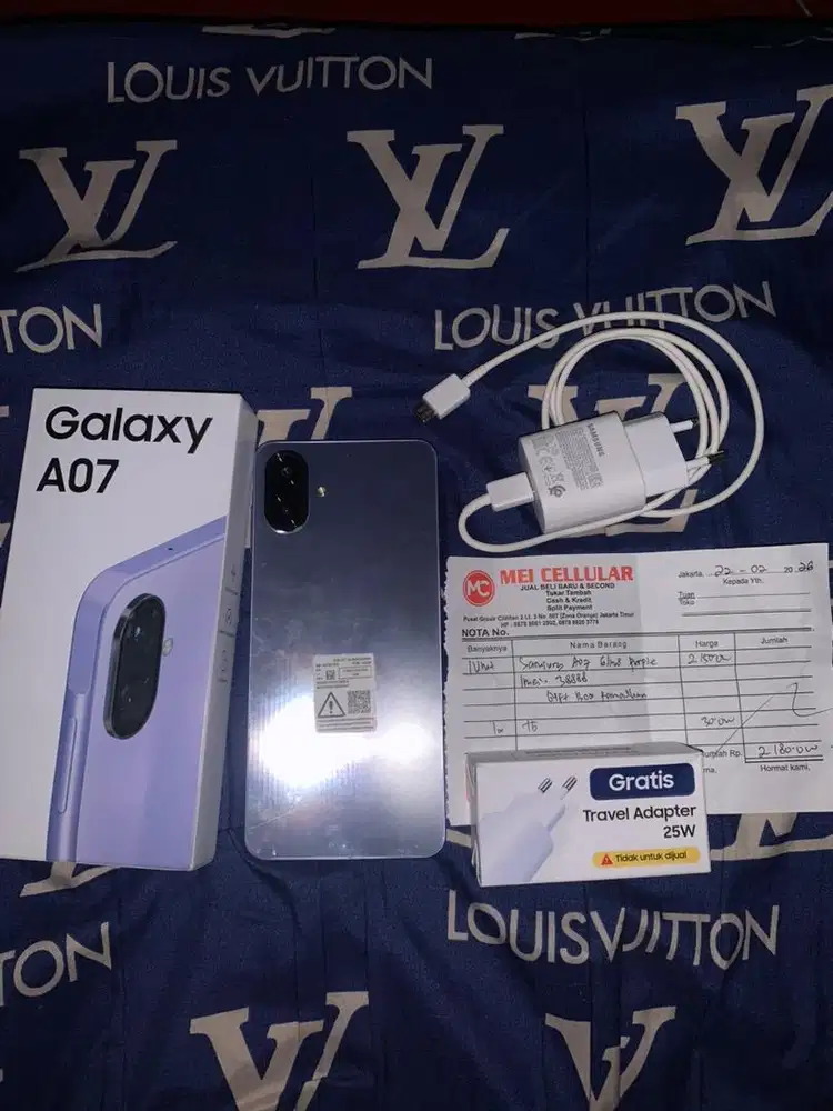 Samsung A07 6/128gb Purple Fullset ADA NOTA PEMBELIAN